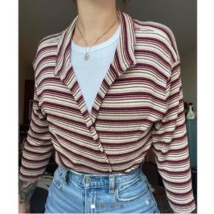 striped tank top and cardigan